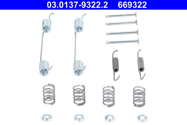 Set accesorii saboti frana