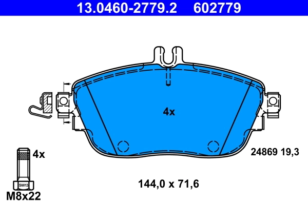 Set placute frana