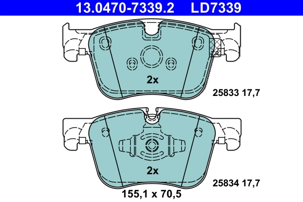 Set placute frana