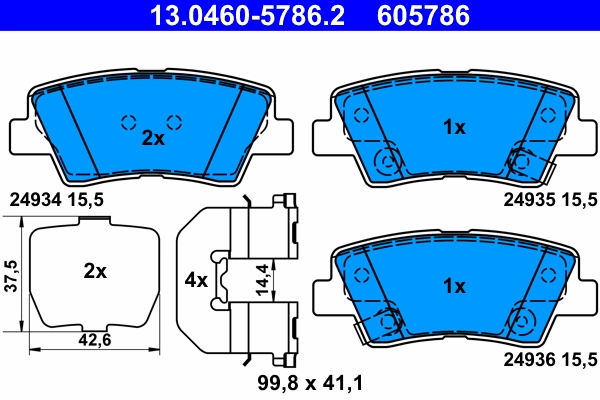 Set placute frana