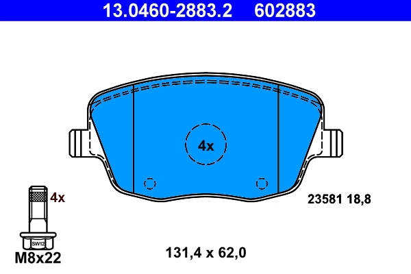 Set placute frana
