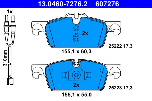 Set placute frana