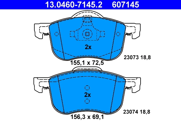 Set placute frana