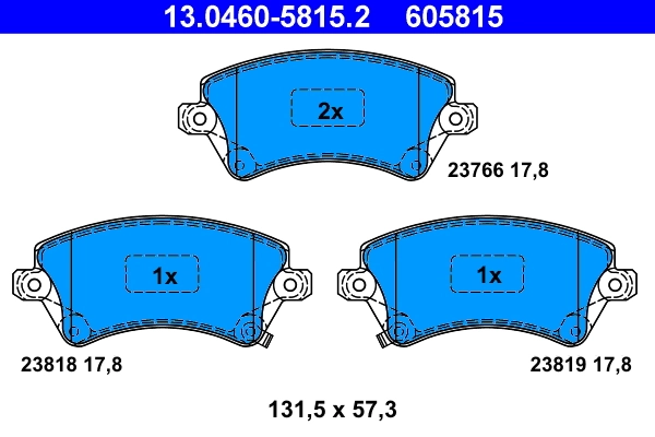 Set placute frana