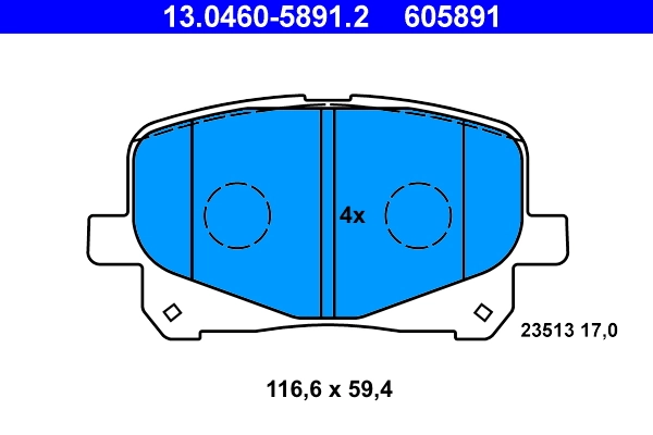 Set placute frana