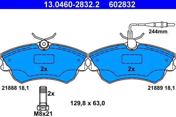 Set placute frana