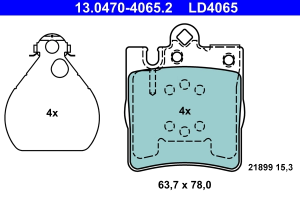 Set placute frana