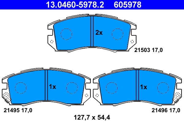 Set placute frana