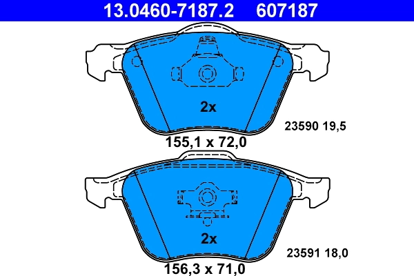 Set placute frana