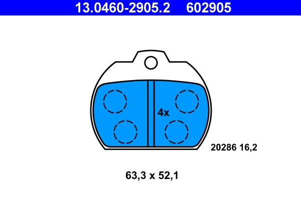 Set placute frana
