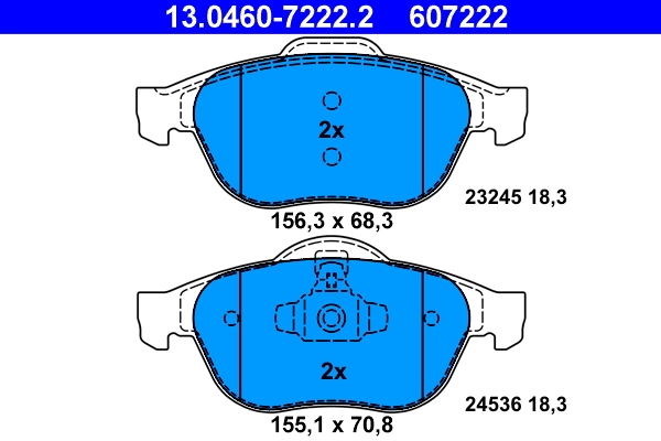 Set placute frana