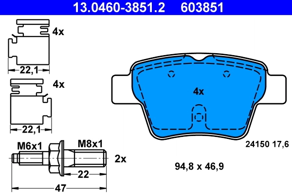 Set placute frana