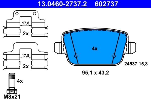 Set placute frana