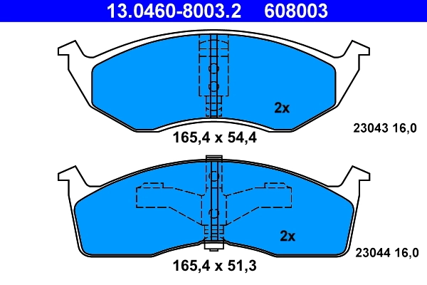 Set placute frana