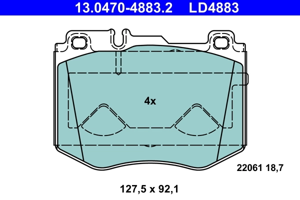 Set placute frana