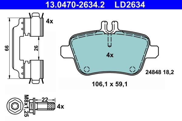 Set placute frana
