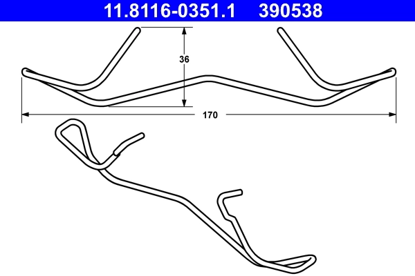 Arc etrier frana