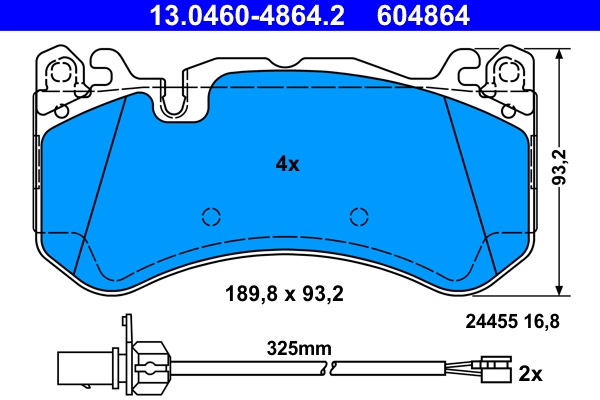 Set placute frana