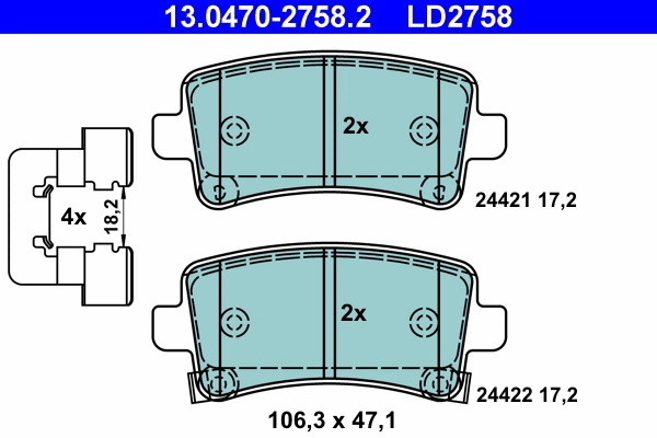 Set placute frana