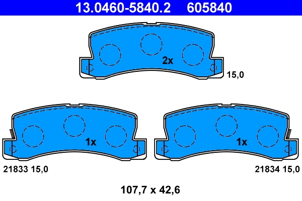 Set placute frana