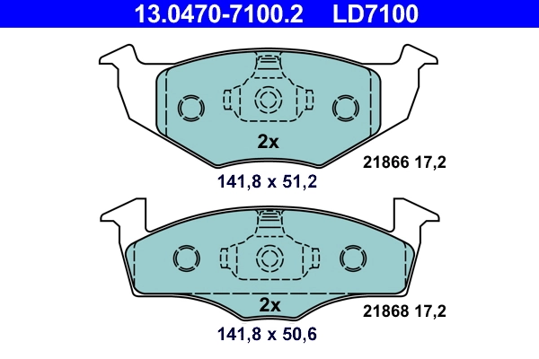 Set placute frana