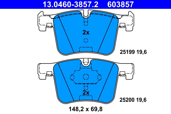Set placute frana
