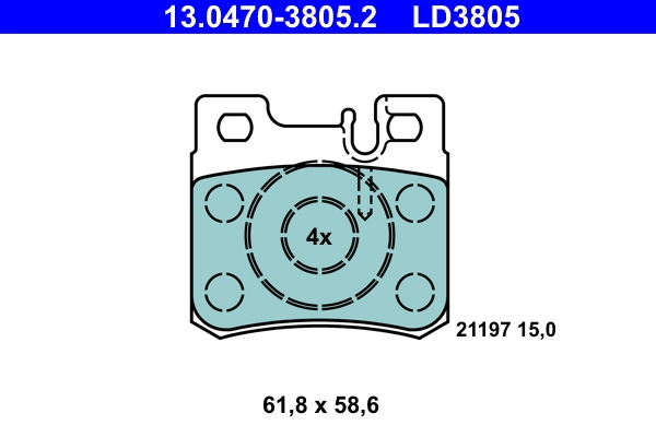 Set placute frana