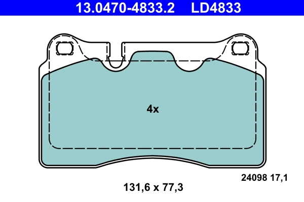 Set placute frana