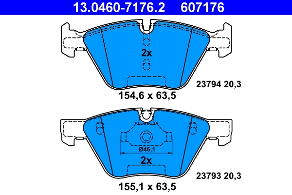 Set placute frana