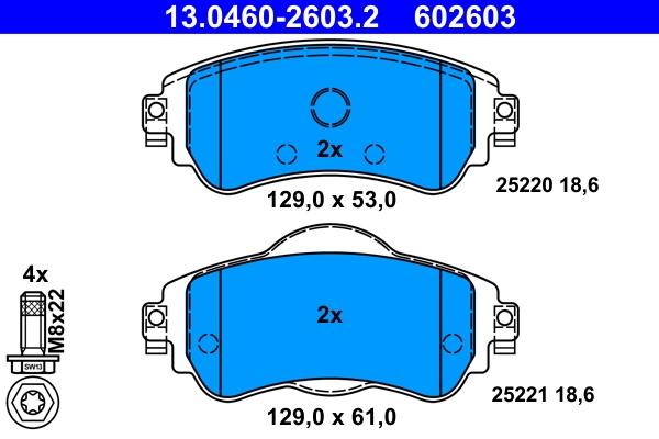 Set placute frana