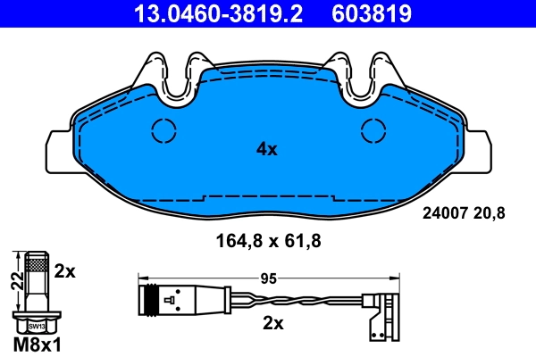 Set placute frana