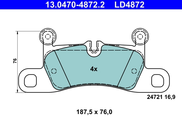 Set placute frana