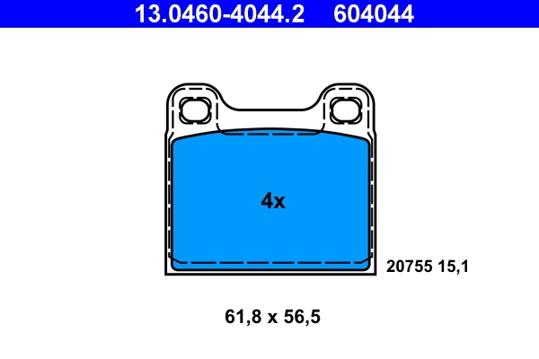 Set placute frana