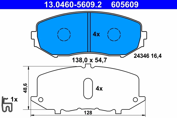 Set placute frana