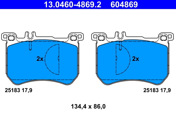 Set placute frana