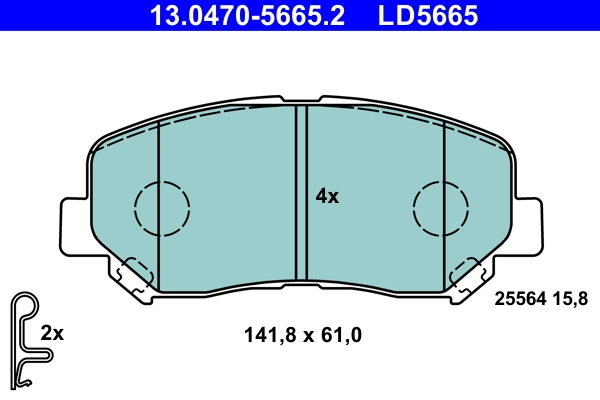 Set placute frana