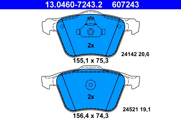 Set placute frana