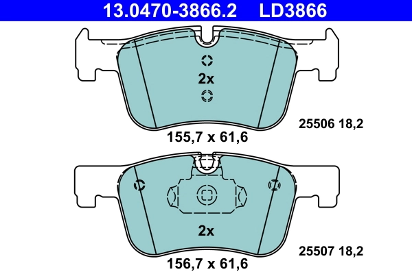 Set placute frana