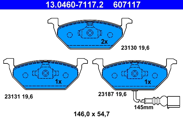 Set placute frana