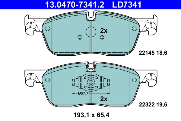Set placute frana