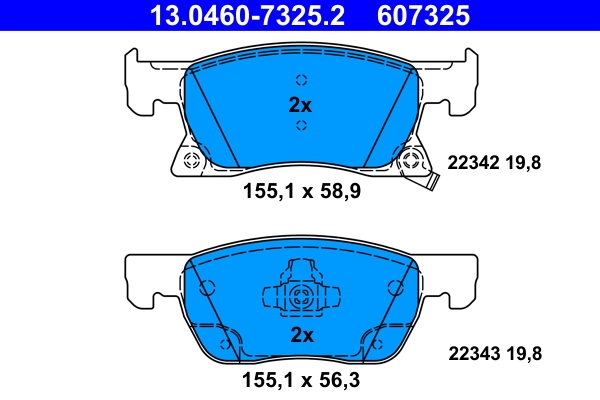 Set placute frana