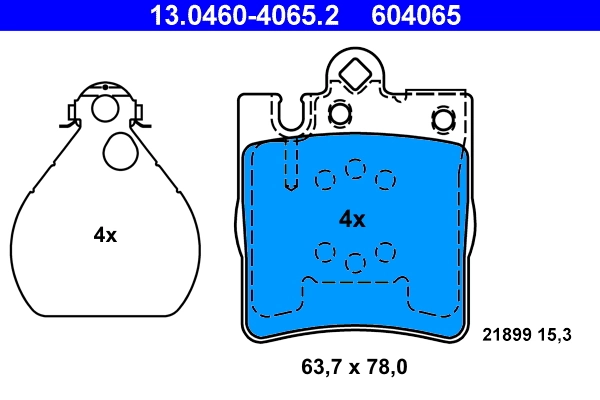 Set placute frana