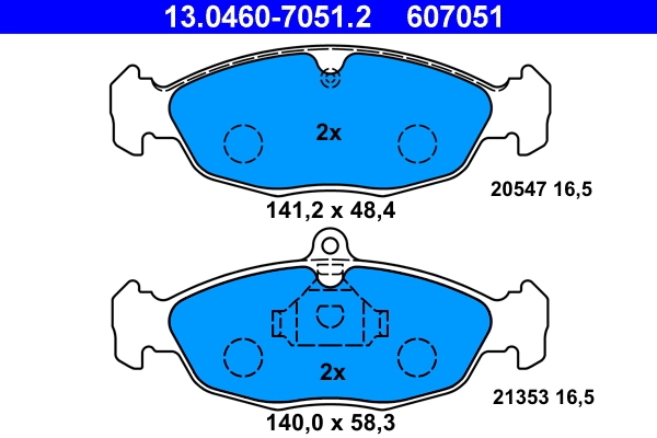 Set placute frana