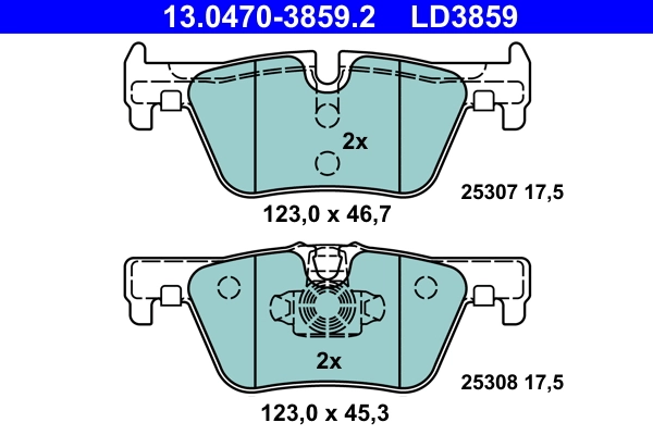 Set placute frana
