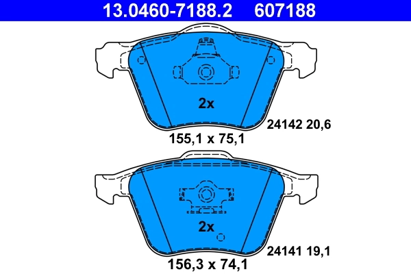 Set placute frana