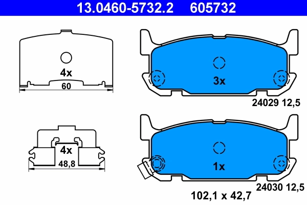 Set placute frana