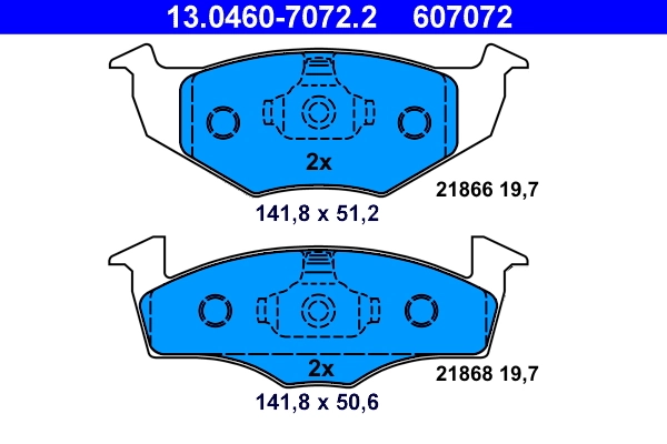Set placute frana