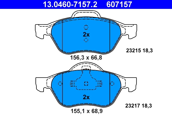 Set placute frana