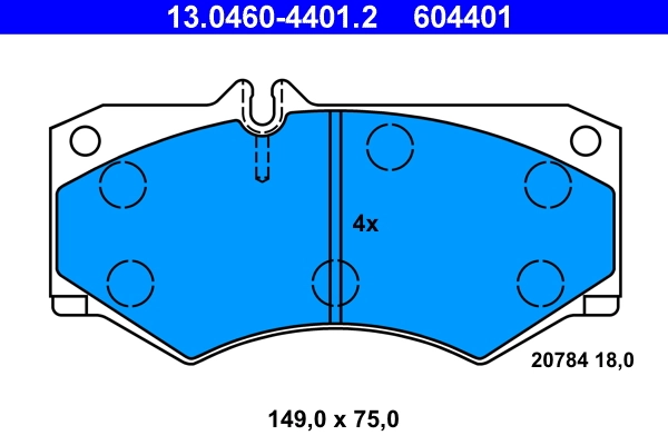 Set placute frana