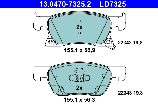 Set placute frana